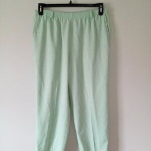 Vintage 90s Alfred Dunner Petite Pastel Green Pants